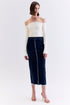 SAIA MIDI JEANS AZUL ESCURO